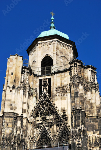 The St. Stephen's Cathedral in the historical center of Vienna, Austria