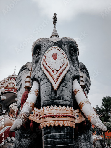 Monument by elephant in tailand