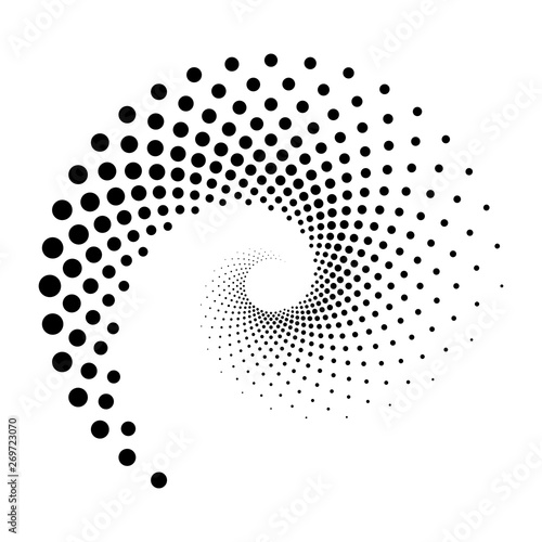 Design spiral dots backdrop photo