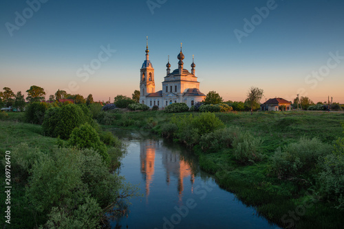 Morning in the village of Savinskoe. Russia