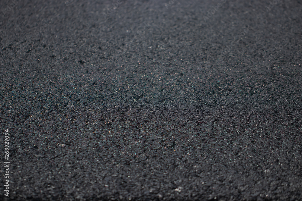 Asphalt surface in road construction Asphalt surface in road construction