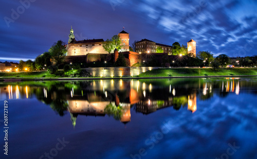 Wawel Royal Castle in the early morning.Krakow, Poland.
