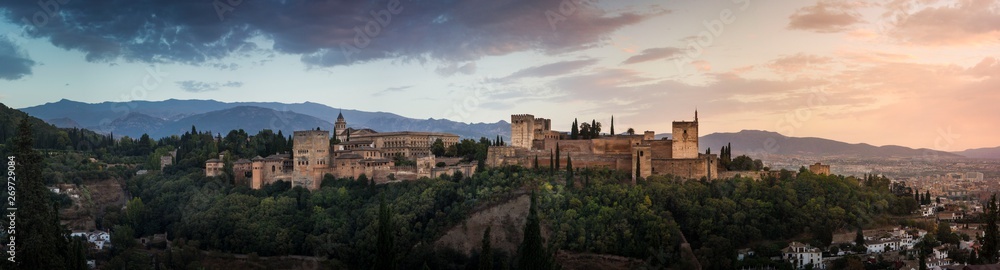 Alhambra fortification in Granada