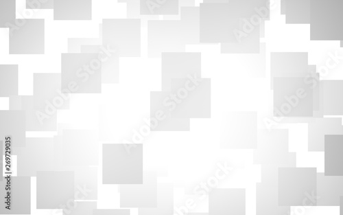 White abstract background. Misty backdrop with grey squares. 3D illustration © Plastic man