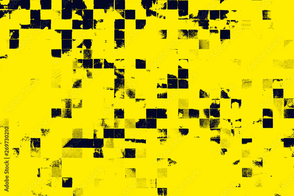 黄色と黒のグランジ背景 高画質 Stock Illustration Adobe Stock