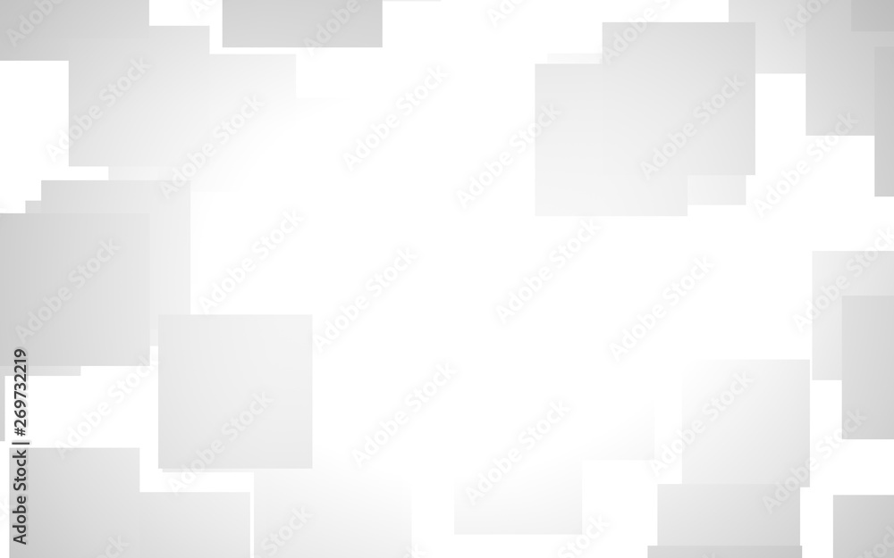 White abstract background. Misty backdrop with grey squares. 3D illustration White abstract background. Misty backdrop with grey squares. 3D illustration