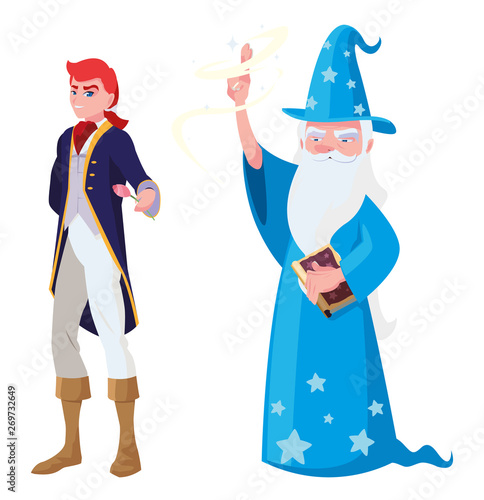 prince charming and wizard of tales characters