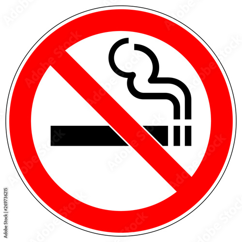 no smoking sign on the background