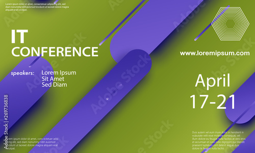 Conference announcement design template
