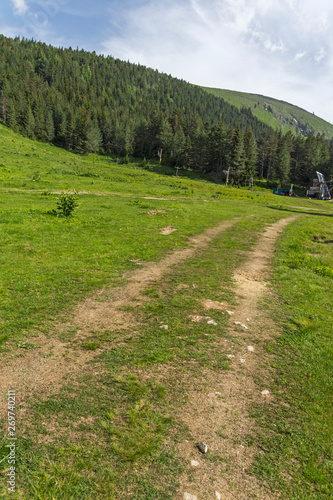 Summer Landscape from trail for Malyovitsa peak, Rila Mountain, Bulgaria