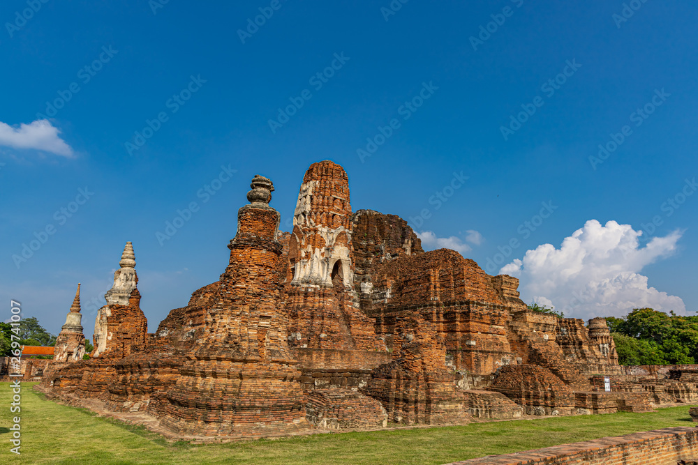 Mahathat Temple in the precinct of Sukhothai Historical Park, a UNESCO World Heritage Site in Thailand Mahathat Temple in the precinct of Sukhothai Historical Park, a UNESCO World Heritage Site in Thailand