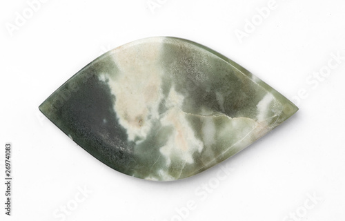 green geological natural crystal stone aquamarine