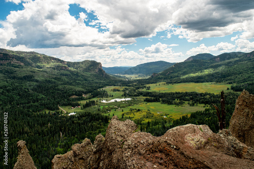 San Juan National Forest, Colorado, mountain valley, August 24, 2017 photo