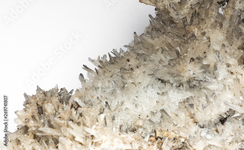 geological natural crystalline mineral white quartz stone