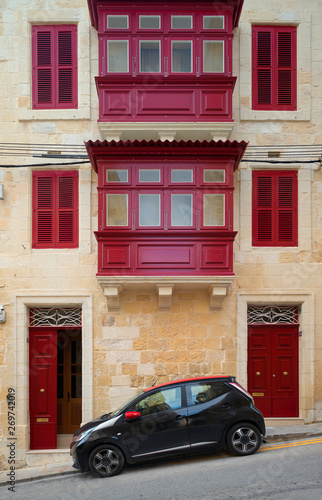 Street scene of Senglea town. Malta