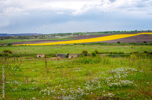 Rural landscapes. Cloudy.