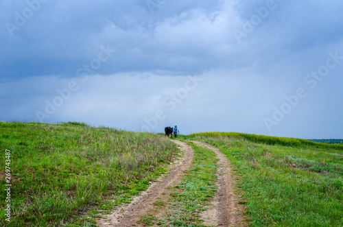 Rural landscapes. Cloudy.