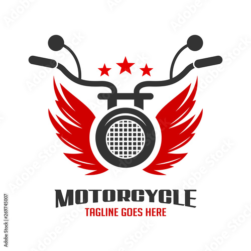 wing and motorbike logo