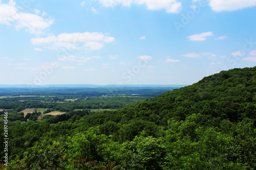 Landscape shot from a mountain side