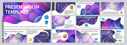 Obraz na plátne Template business presentation