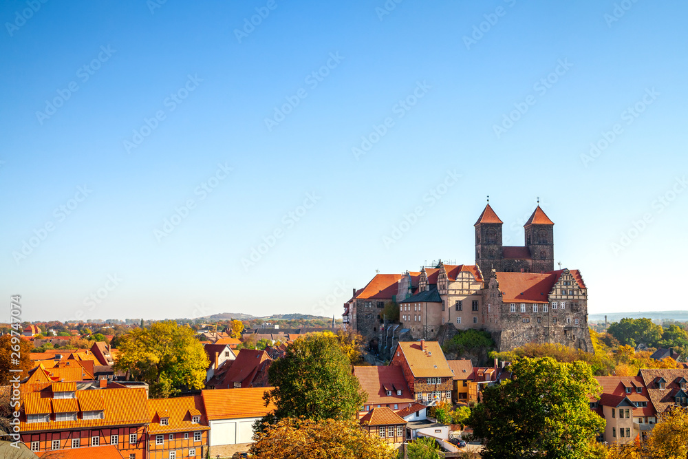 Quedlinburg, Münzenberg, Schloss und Kirche 
