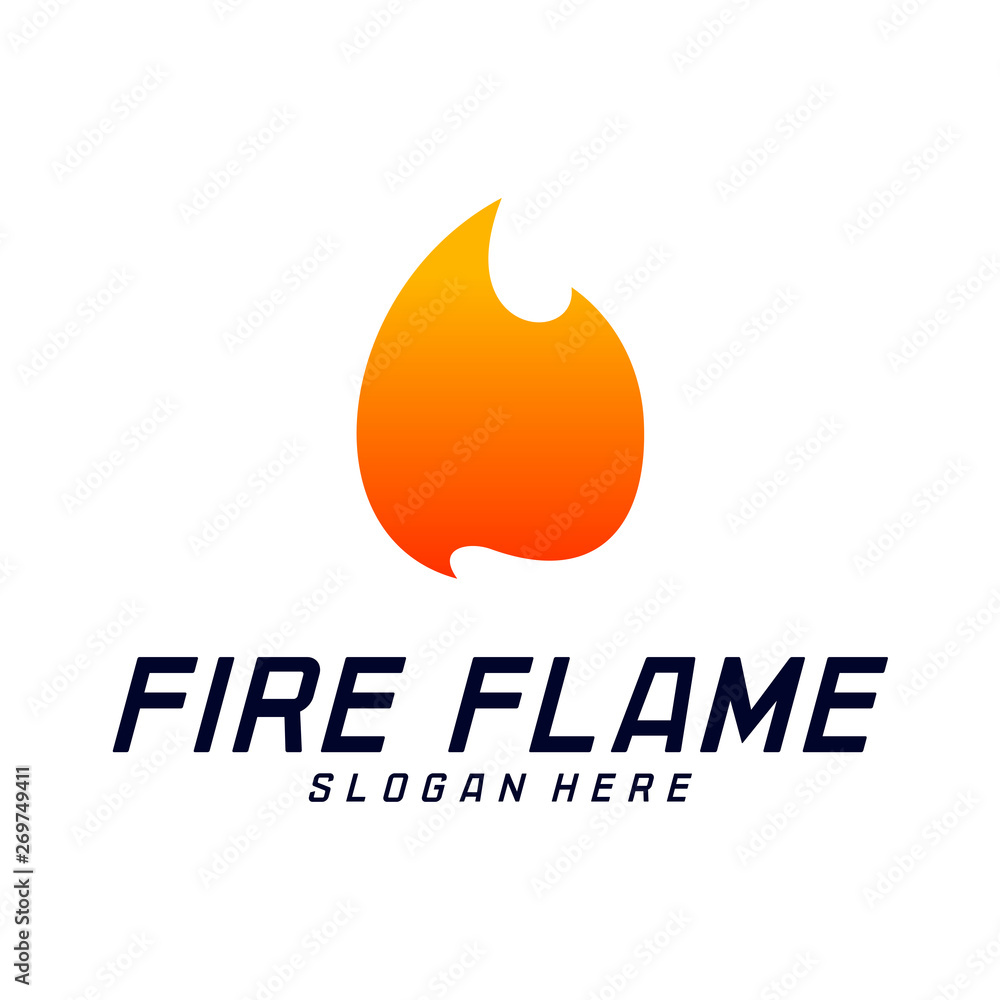 Fire Flame Logo Design Vector Template. Icon Symbol. Fire Flame Logo Design Vector Template. Icon Symbol.