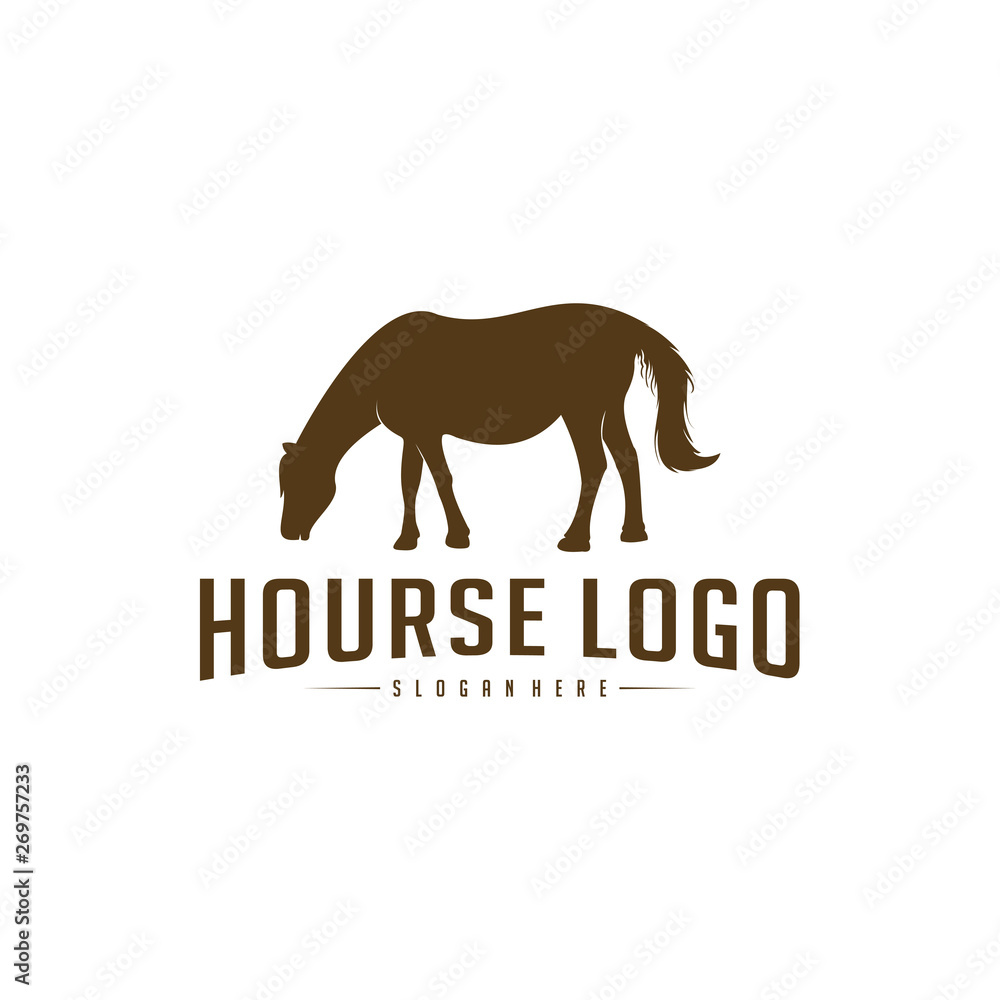 Horse Logo Design Icon Symbol. Horse Vector. Horse Silhouette