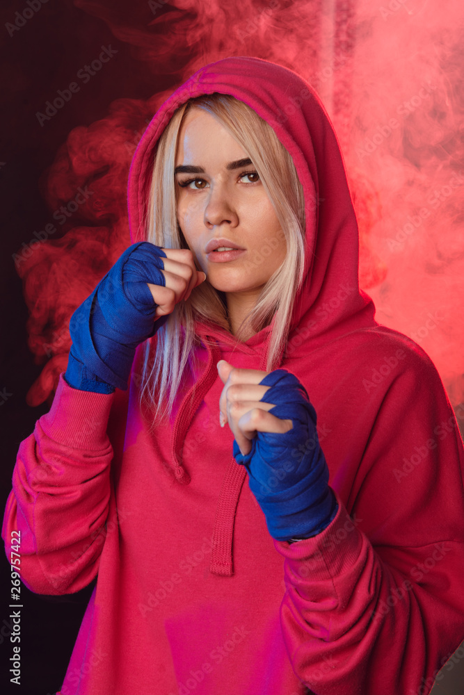 Blonde sweatshirt pink hot sale