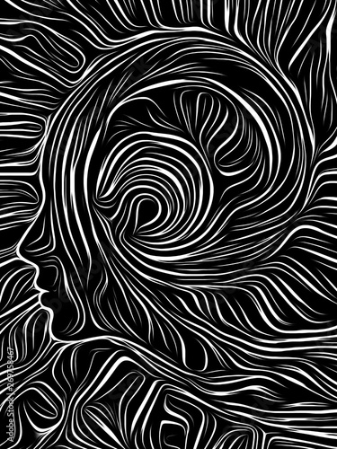 Mind Swirl Woodcut