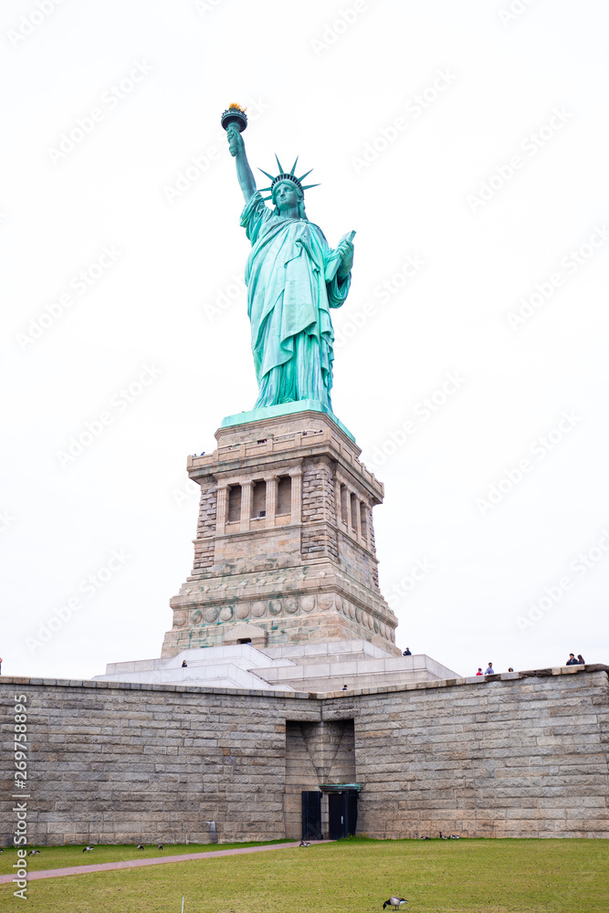 USA. NEW YORK. MANHATTAN. MAY 2019: Statue of Liberty National Monument.