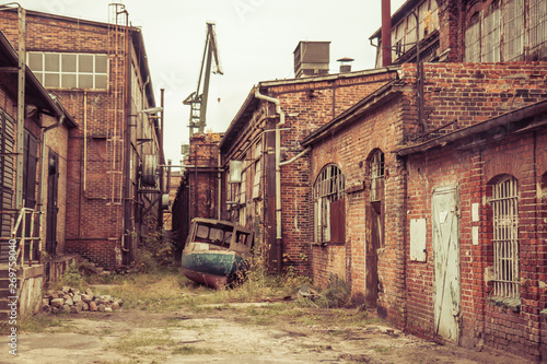 alley in the shipyard