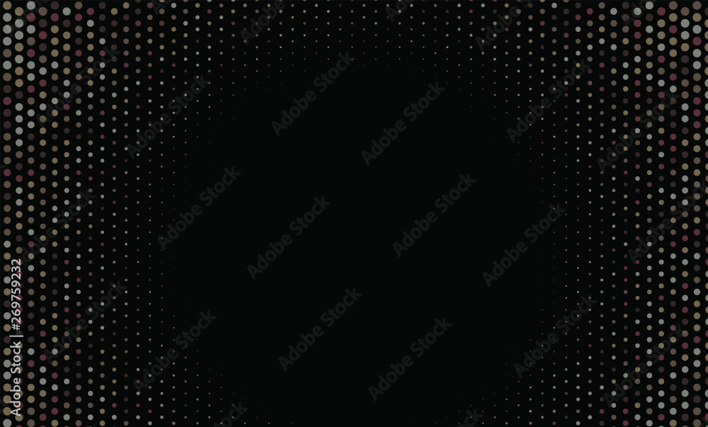 Gradient halftone dots pattern texture background. Abstract curves. Polka dots backdrop. Wavy dotted spotted pattern. Modern dotted template vector illustration for design, covers, web banners Gradient halftone dots pattern texture background. Abstract curves. Polka dots backdrop. Wavy dotted spotted pattern. Modern dotted template vector illustration for design, covers, web banners