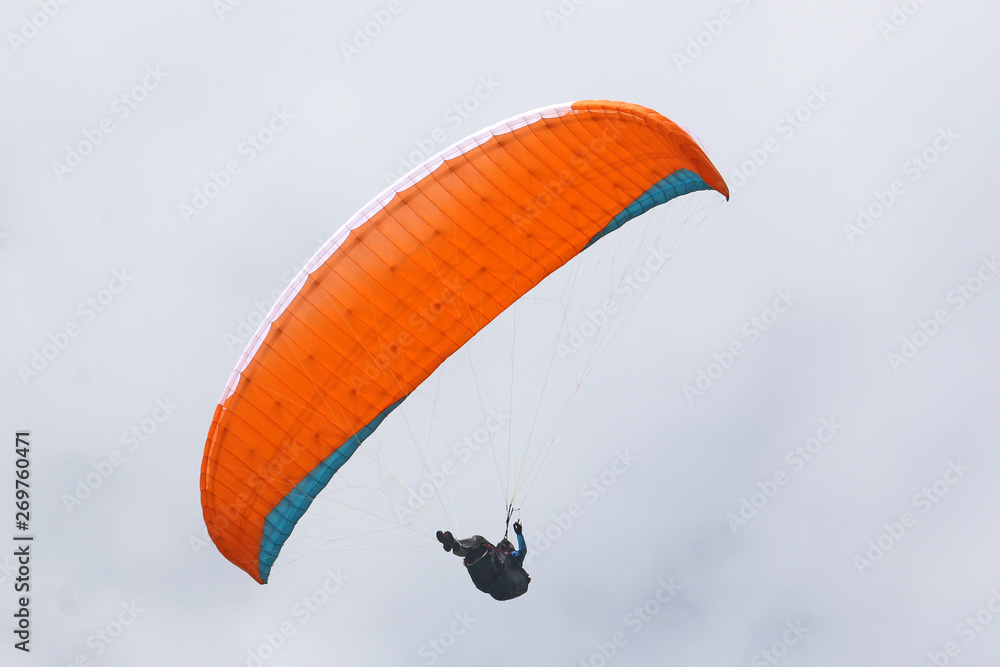 custom made wallpaper toronto digitalParaglider flying orange wing