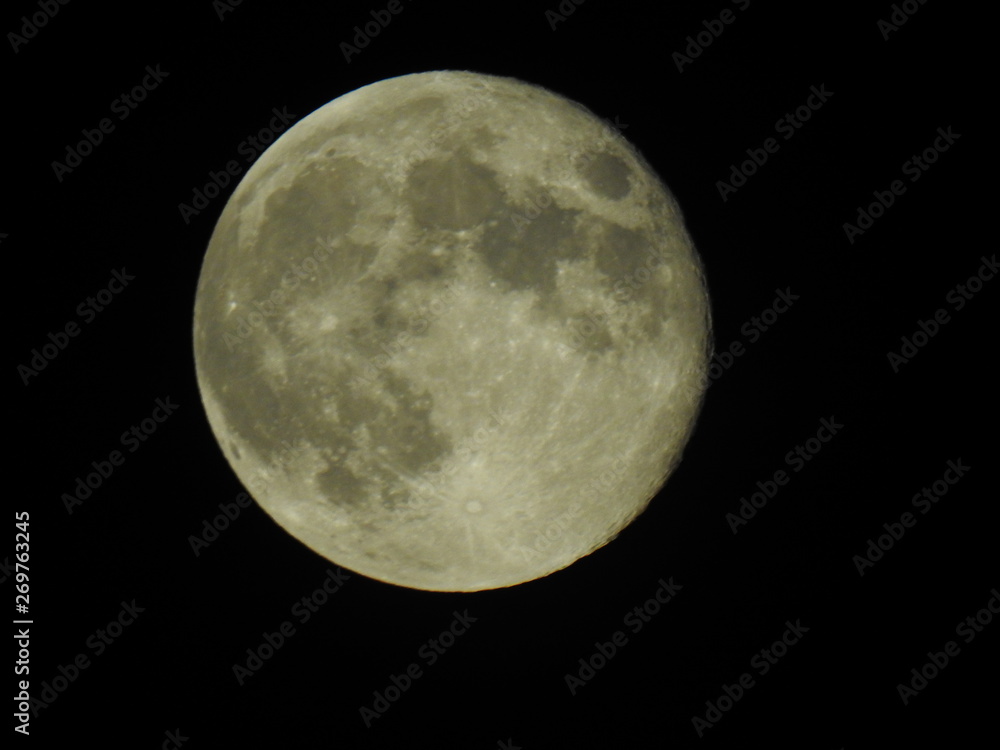 Blue moon of May 2019 on black background last blue moon of decade Blue moon of May 2019 on black background last blue moon of decade
