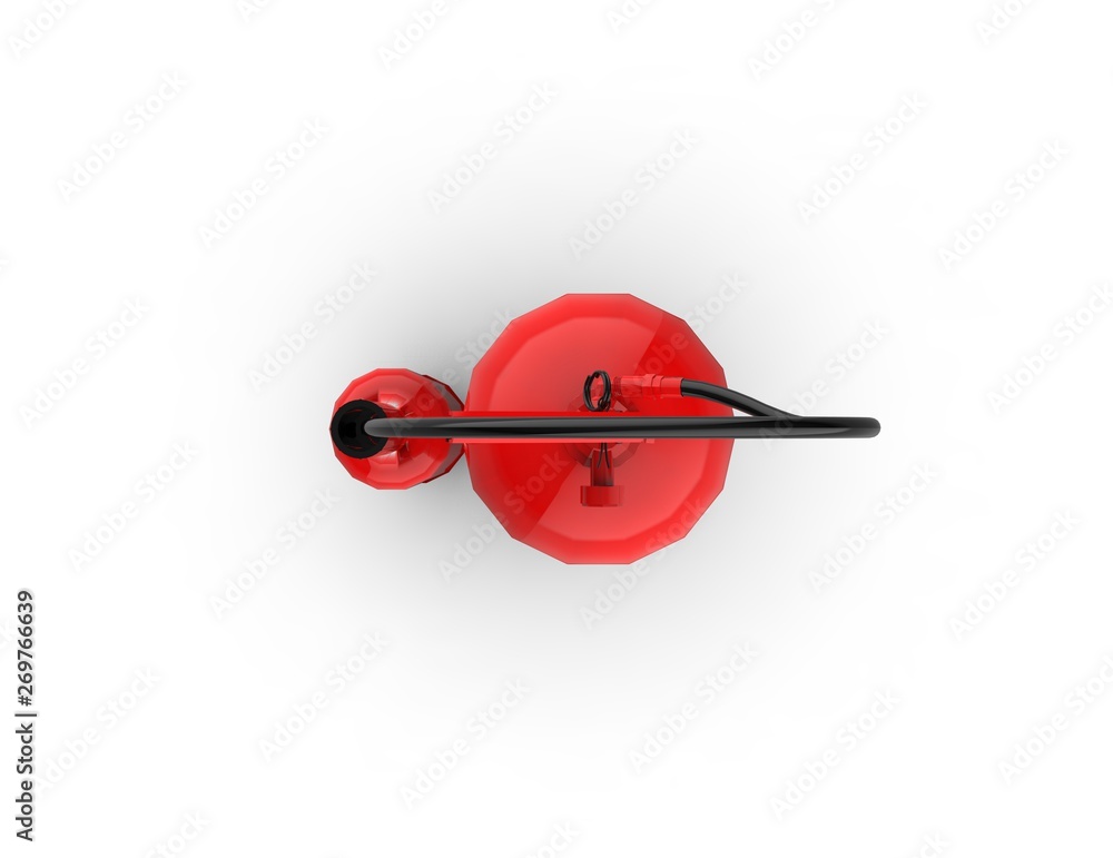 Red Fire Extinguisher 3D Rendering Red Fire Extinguisher 3D Rendering