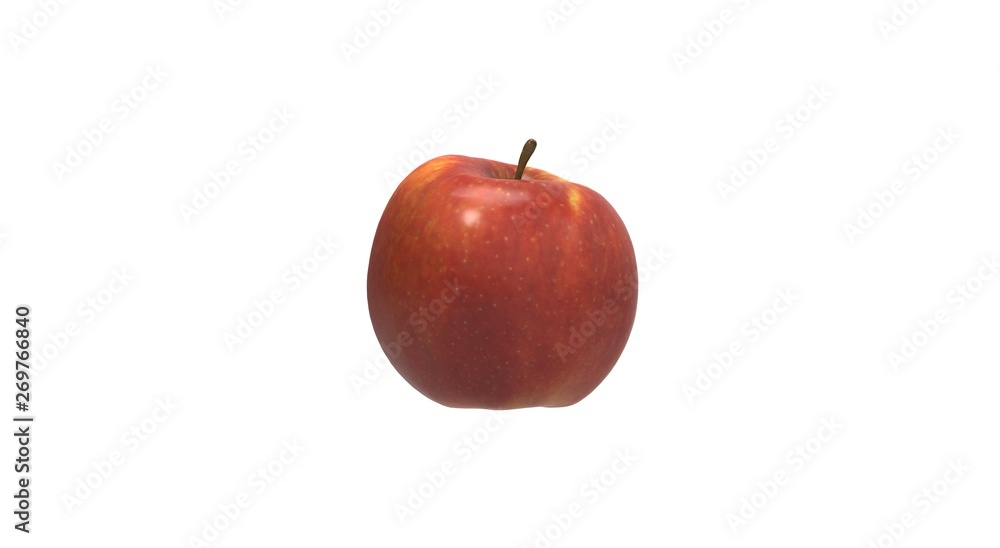 Red Apple Fruit isolated on White Red Apple Fruit isolated on White