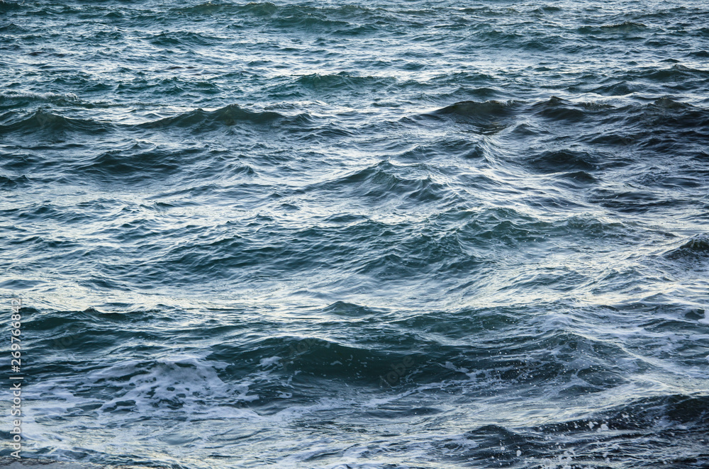 Seascape background of storm, white marine foam Seascape background of storm, white marine foam