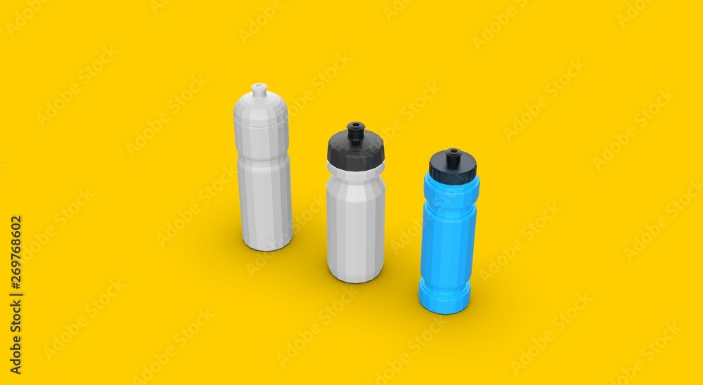 Sport Water Bottle 3D Rendering Sport Water Bottle 3D Rendering