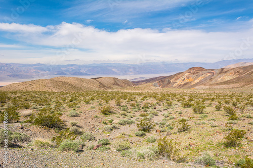 The landscape seen from the Panamin Valley road in Death Valley National Park. California. USA