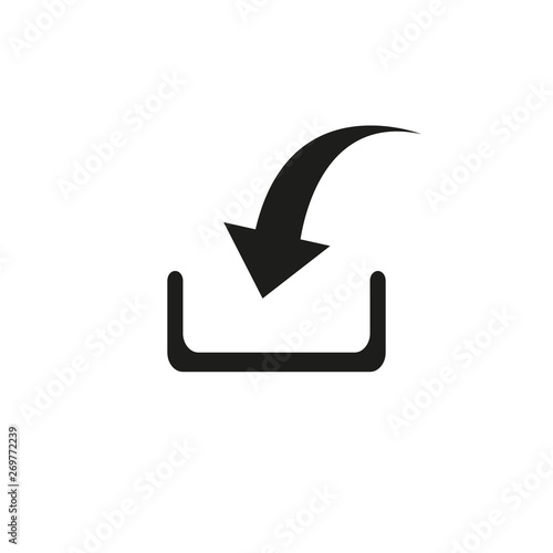 Free Download Share icon with square and arrow vector illustration on white background - GFXLoad