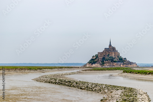 Wide angle view, Mont st Michel.