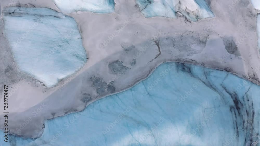 custom made wallpaper toronto digitalAerial Flyover Incredible Blue Ice Sheets Iceland Glacier