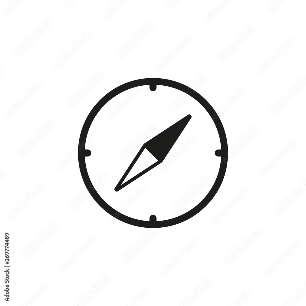 Compass icon. Vector. Flat design icon. Isolated. Compass icon. Vector. Flat design icon. Isolated.