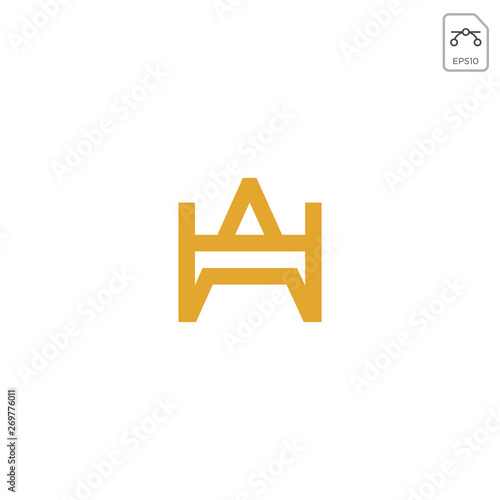 royal king initial AG logo or symbol business company vector icon isolated