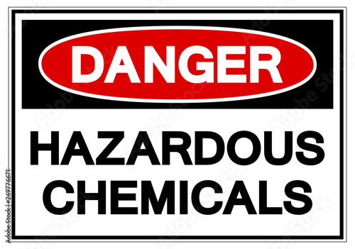 Danger Hazardous Chemicals Symbol Sign, Vector Illustration, Isolate On White Background Label. EPS10