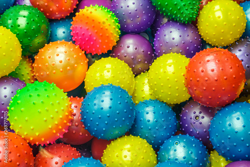 colorful knobby balls