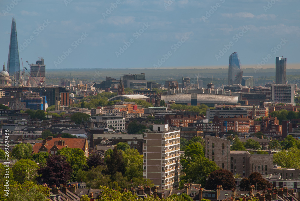 Fototapeta premium City View Urban Downtown Business District Concept.