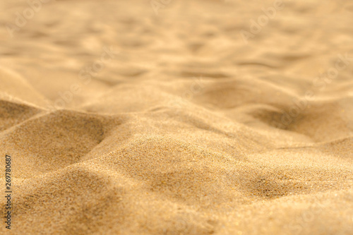 Sand on the beach as background 