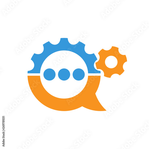 Illustration icon with the concept of customer support, customer help