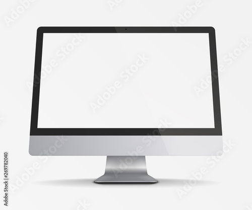Computer monitor display.